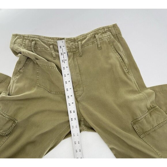 BDG Women’s Green 100% Lyocell Cargo‎ Pants Wide Leg Size 4 Gorpcore Grunge Boho - Picture 7 of 11